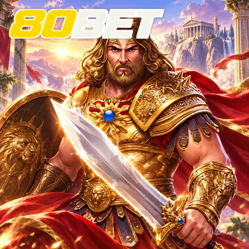 80BET — ilustração de um guerreiro com espada
